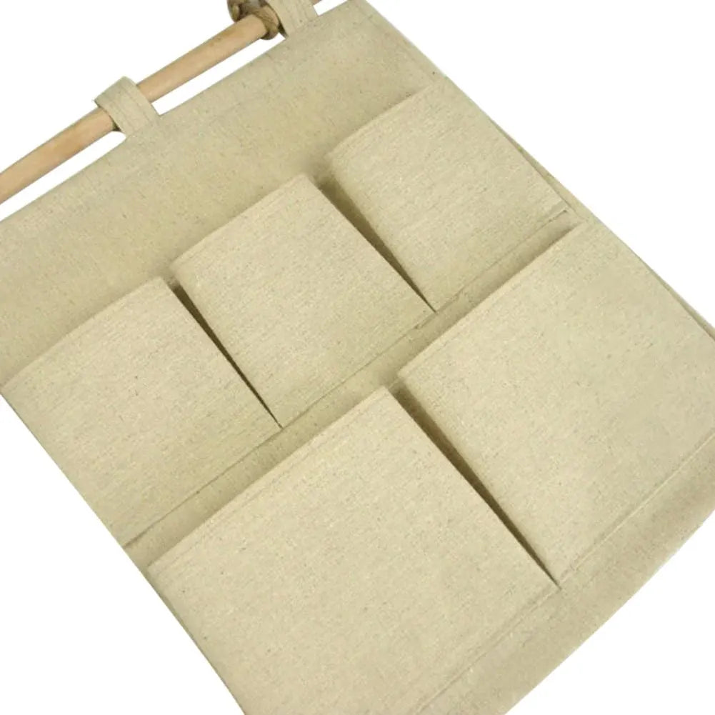 5 Pockets Wall Hanging Storage Bag (Pack of 2)