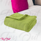 Cotton Thermal Blanket - Lemon Grass