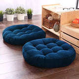 SOLID COLOR ROUND VELVET FLOOR CUSHION(SINGLE)