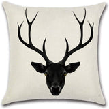 DEER SILHOUETTE CUSHION COVERS (PACK OF 4)
