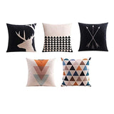 BLACK & WHITE CUSHION COVERS (PACK OF 5)