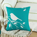 EUPHORIA VINTAGE BLACK TEAL BIRD BRANCHES TREE (PACK OF 4)