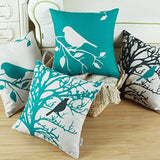 EUPHORIA VINTAGE BLACK TEAL BIRD BRANCHES TREE (PACK OF 4)