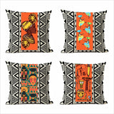 AFRICAN ETHNIC CUSHION COVERS (PACK OF 4)